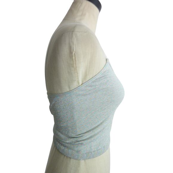 NWOT Free People Seamless Sparkle Skinny Strap Brami M/L Pink - Picture 2 of 6